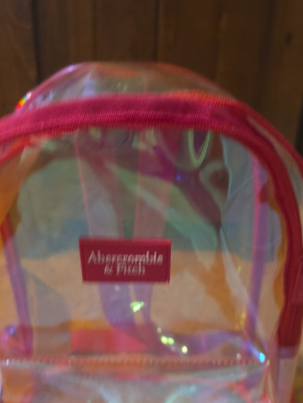 A&F Iridescent Clear Mini Backpack - Picture 3 of 9